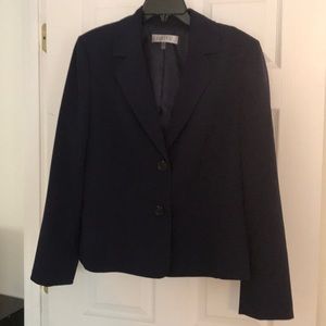 Navy Suit with Flattering Seams